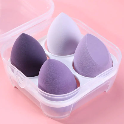 4 Pieces Makeup Sponge Powder Puff Dry And Wet Combined